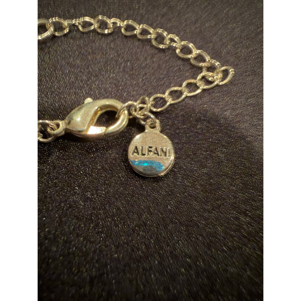 Lot of 3 silver toned statement necklaces, Armani Exchange and Alfani - Picture 6 of 12